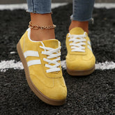 Round Toe Platform Sneakers